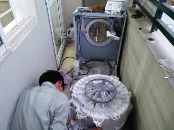 sửa chữa máy giặt không vào điện